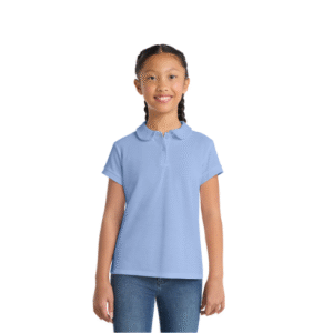 Port Authority® Girls Silk Touch™ Peter Pan Collar Polo