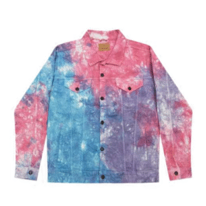 Unisex Tie-Dyed Denim Jacket