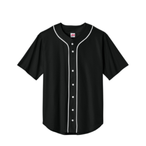 A4 Short Sleeve Full-Button Baseball Top